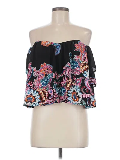 Pre-owned Express Tube Top Black Strapless Neckline Tops