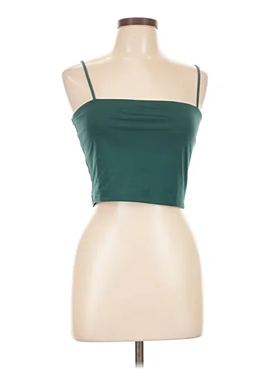 Express Tube Top Green Strapless Neckline Tops