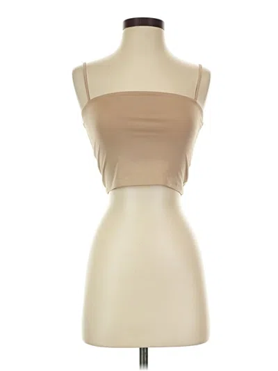 Pre-owned Express Tube Top Ivory Strapless Neckline Tops