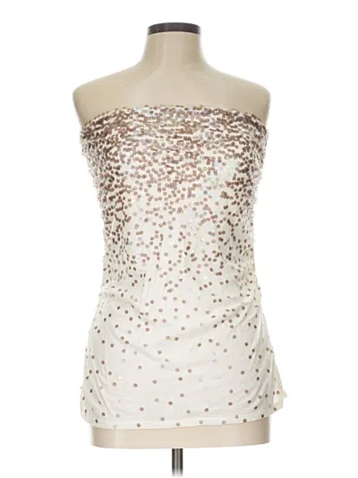 Pre-owned Express Tube Top Ivory Strapless Neckline Tops