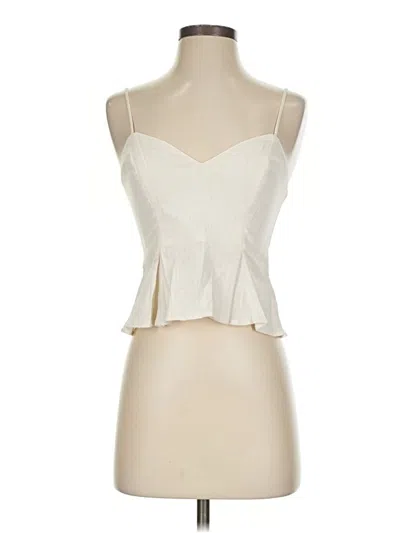 Pre-owned Express Tube Top Ivory Strapless Neckline Tops