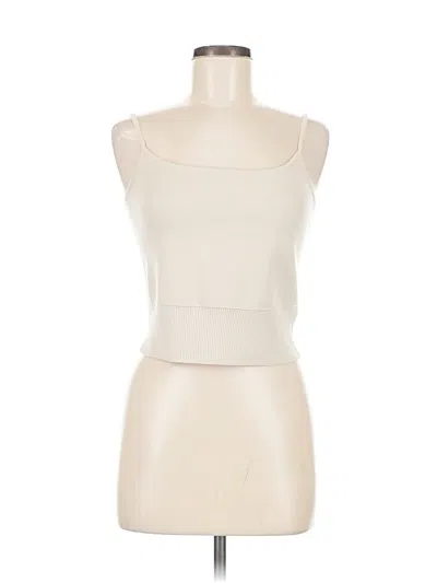 Pre-owned Express Tube Top Ivory Strapless Neckline Tops In White