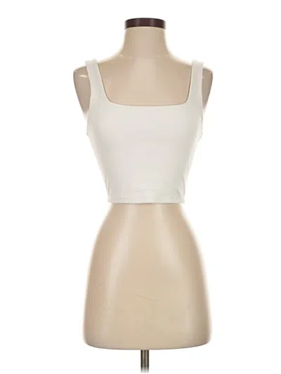 Pre-owned Express Tube Top Ivory Strapless Neckline Tops In White