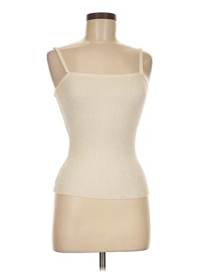 Pre-owned Express Tube Top Ivory Strapless Neckline Tops In White