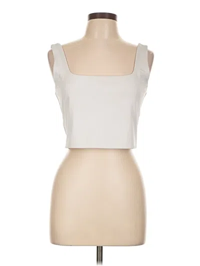Pre-owned Express Tube Top Ivory Strapless Neckline Tops In White