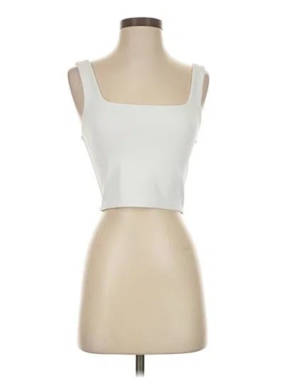 Pre-owned Express Tube Top Ivory Strapless Neckline Tops In White