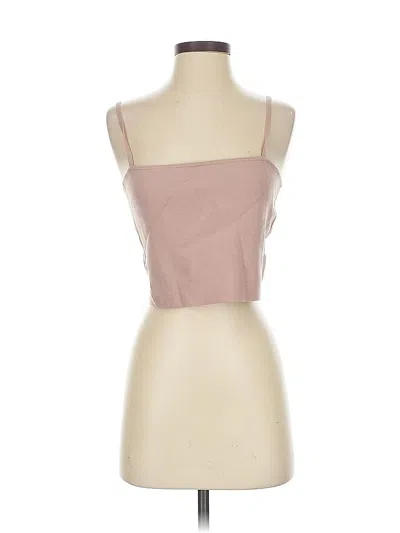 Pre-owned Express Tube Top Pink Strapless Neckline Tops