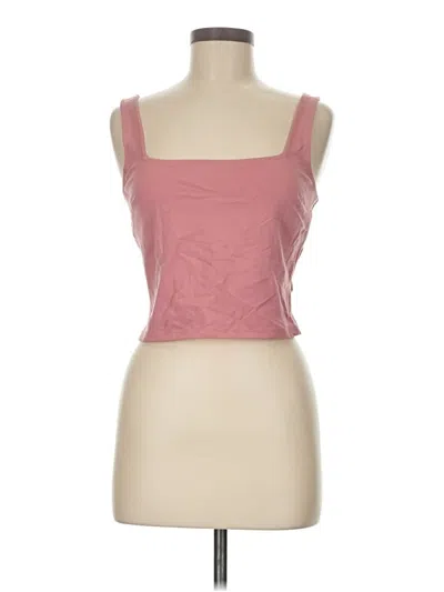 Pre-owned Express Tube Top Pink Strapless Neckline Tops
