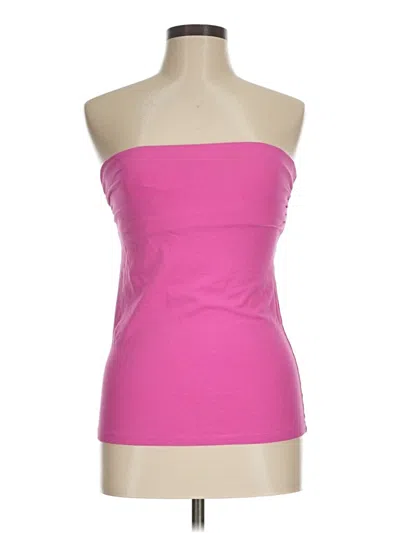 Pre-owned Express Tube Top Pink Strapless Neckline Tops
