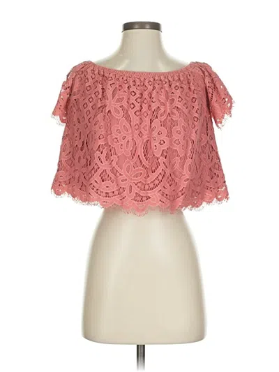 Pre-owned Express Tube Top Pink Strapless Neckline Tops
