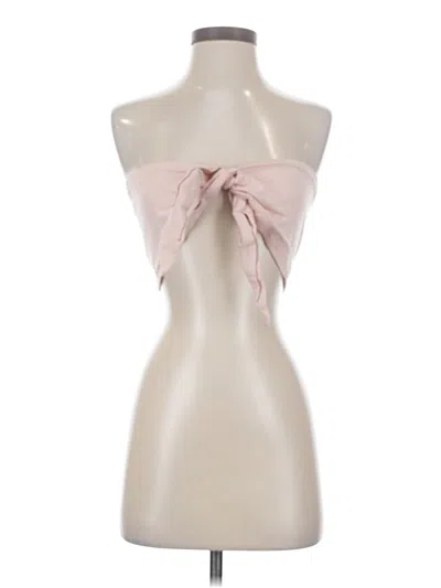 Pre-owned Express Tube Top Pink Strapless Neckline Tops