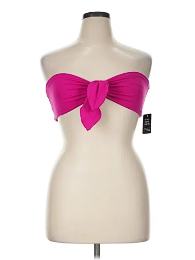 Pre-owned Express Tube Top Pink Strapless Neckline Tops