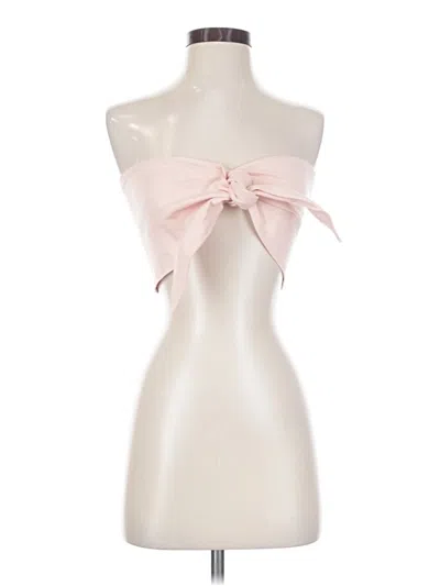Pre-owned Express Tube Top Pink Strapless Neckline Tops