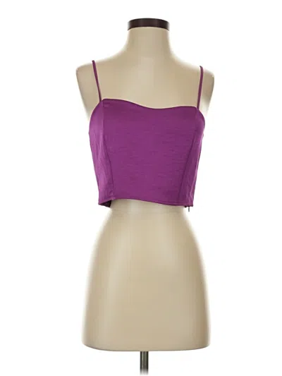 Express Tube Top Purple Strapless Neckline Tops