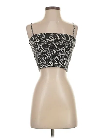 Pre-owned Express Tube Top Silver Strapless Neckline Tops