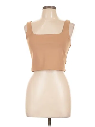 Pre-owned Express Tube Top Tan Strapless Neckline Tops