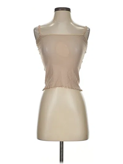 Pre-owned Express Tube Top Tan Strapless Neckline Tops