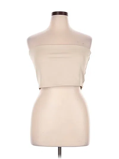 Pre-owned Express Tube Top Tan Strapless Neckline Tops