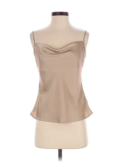Pre-owned Express Tube Top Tan Strapless Neckline Tops In Brown