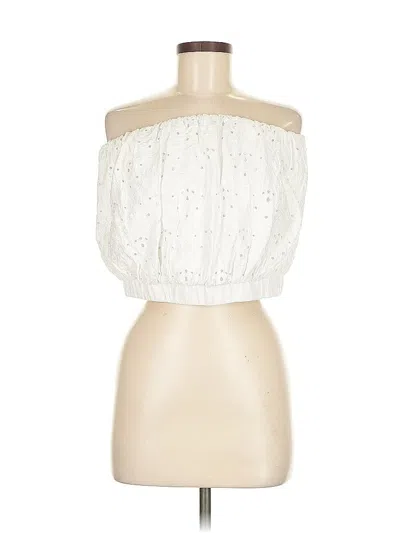 Pre-owned Express Tube Top White Strapless Neckline Tops