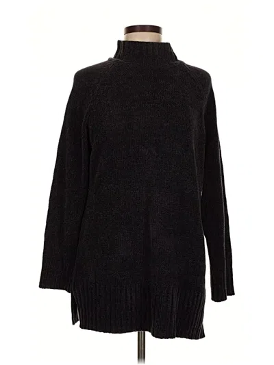 Pre-owned Express Turtleneck Sweater In Black