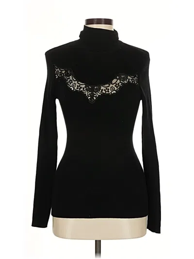 Pre-owned Express Turtleneck Sweater In Black