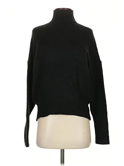 Pre-owned Express Turtleneck Sweater In Black