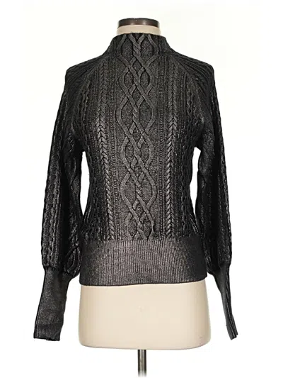 Pre-owned Express Turtleneck Sweater In Black