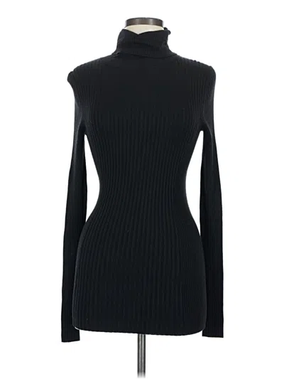 Pre-owned Express Turtleneck Sweater In Black