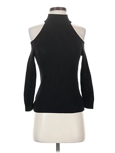 Pre-owned Express Turtleneck Sweater In Black