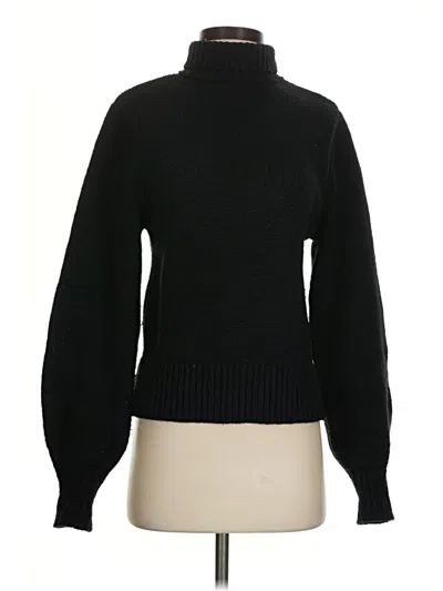 Pre-owned Express Turtleneck Sweater In Black