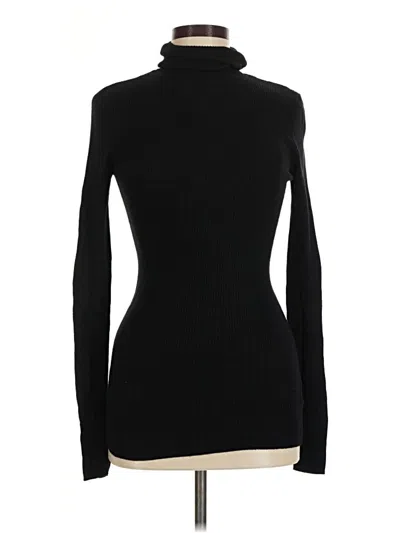Pre-owned Express Turtleneck Sweater In Black