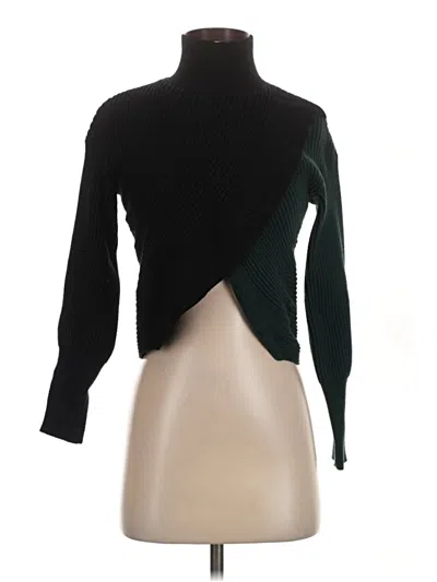 Pre-owned Express Turtleneck Sweater In Black