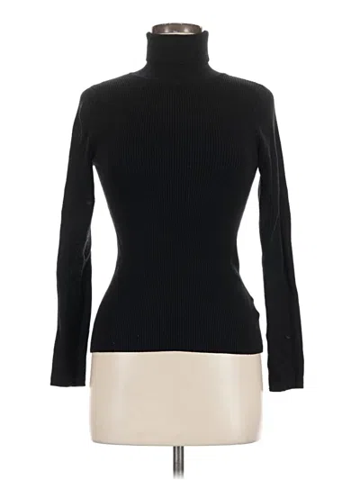 Pre-owned Express Turtleneck Sweater In Black