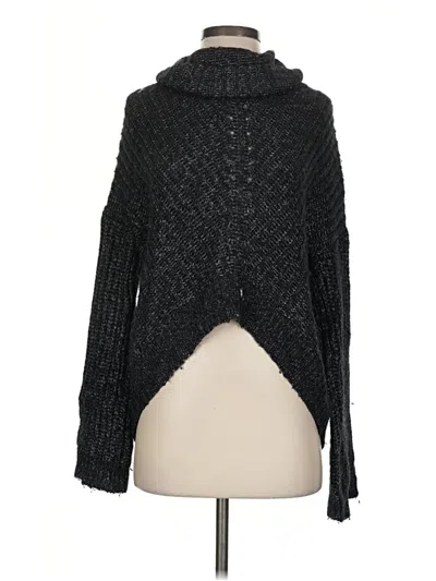 Pre-owned Express Turtleneck Sweater In Black