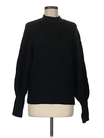 Pre-owned Express Turtleneck Sweater In Black