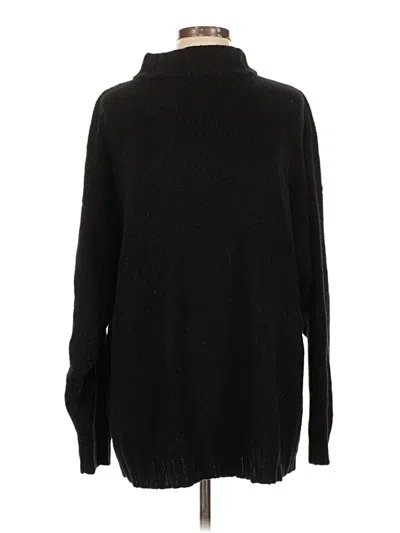 Pre-owned Express Turtleneck Sweater In Black