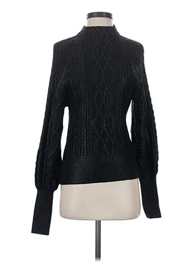 Pre-owned Express Turtleneck Sweater In Black