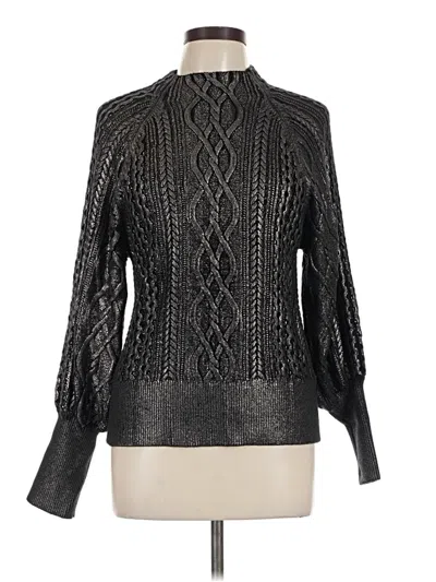 Pre-owned Express Turtleneck Sweater In Black