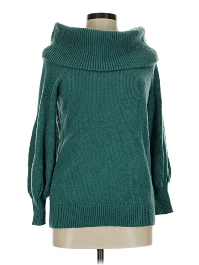 Pre-owned Express Turtleneck Sweater In Blue