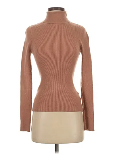 Pre-owned Express Turtleneck Sweater In Brown