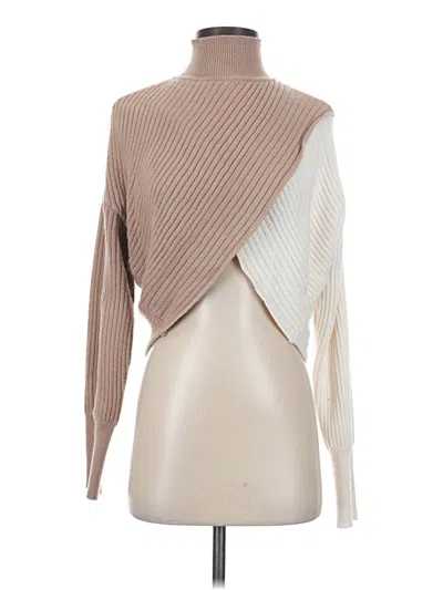 Pre-owned Express Turtleneck Sweater In Brown