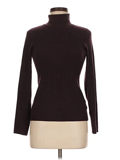 Pre-owned Express Turtleneck Sweater In Brown