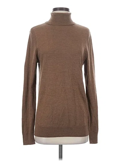 Pre-owned Express Turtleneck Sweater In Brown