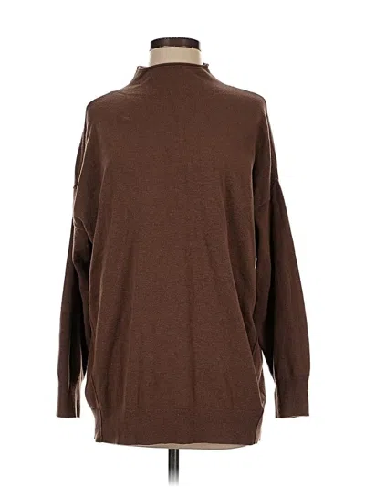 Pre-owned Express Turtleneck Sweater In Brown