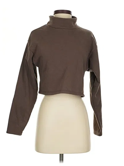 Pre-owned Express Turtleneck Sweater In Brown