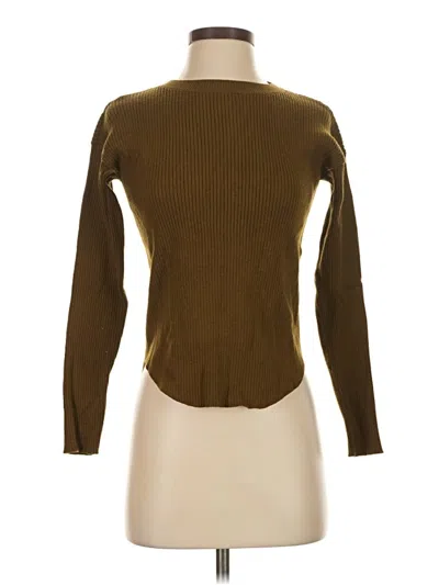 Pre-owned Express Turtleneck Sweater In Brown