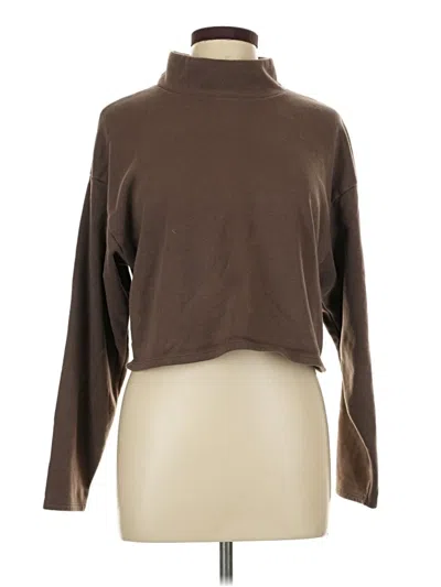 Pre-owned Express Turtleneck Sweater In Brown