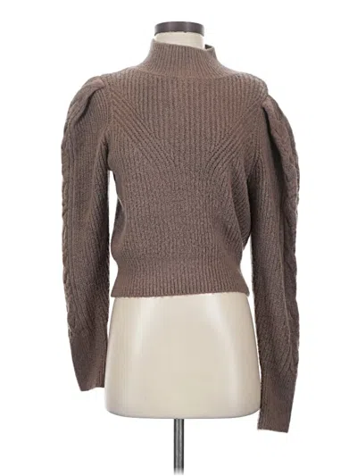 Pre-owned Express Turtleneck Sweater In Brown