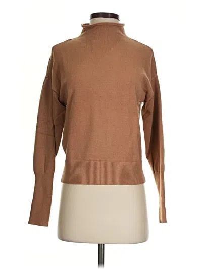 Pre-owned Express Turtleneck Sweater In Brown